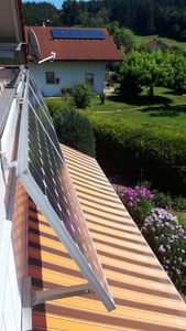 Balkonkraftwerk Halterung eckig Balkonhaken Balkonhalterung Geländer Haken Solar Kunden-Foto 3