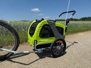 DOGGYHUT® Premium MEDIUM Hundefahrradanhänger & Jogger 2in1 Fahrradanhänger Kunden-Foto 3