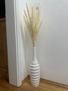 Blumenvase Keramik Blumen Vase weiß Tischdeko Blumenschale Keramikvasen 50 cm Kunden-Foto 1