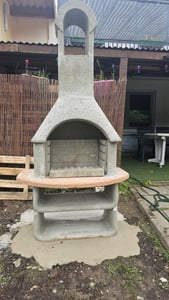 Buschbeck Gartengrillkamin Cortina grau-terrakotta, B110 x T65 x H206 cm Kunden-Foto 7