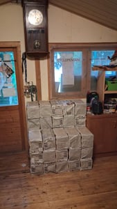 Rekord Braunkohlebriketts in Papierverpackung 10kg x 90 Paket 900kg Palette Kunden-Foto 1