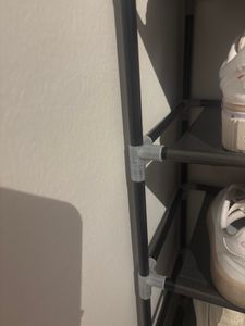 Schuhregal  Schuhablage 10 Böden - Metall schwarz für 50 Paare Schuhe Kunden-Foto 2