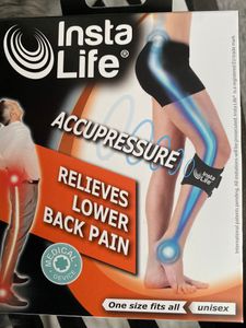 Insta Life® - Kniebandage, Akupressur Sport Bandage, für unteren Rückenbereich, Einheitsgröße für die Wade, Damen und Herren Kunden-Foto 5