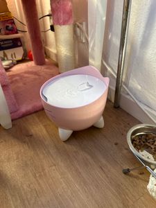 Catit Pixi Trinkbrunnen Für Katzen, 2,5L, Blaufarben, 3-Filtrationssystem, Leise Kunden-Foto 1