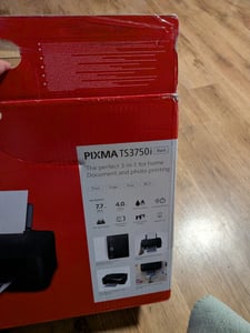 Canon Pixma TS3750i – wielofunkcyjna drukarka 3-w-1 z Wi-Fi, format A4, bez pojemników na atrament Zdjęcie produktu od klienta nr 1