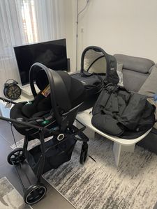 BabyGo Kombikinderwagen Style 3in1, rosa Kunden-Foto 1