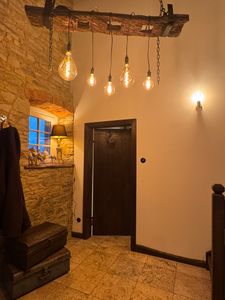 riess-ambiente Industrial Hängelampe BARRACUDA 152cm recyceltes Massivholz mit 5 Leuchten Hängeleuchte Lampe Leuchte Kunden-Foto 1