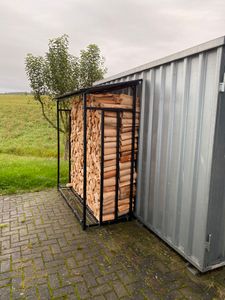 Kovový regál na palivové drevo antracitový XXL 175 x 70 x 193,5 cm so strieškou Fotografia od zákazníka č. 3