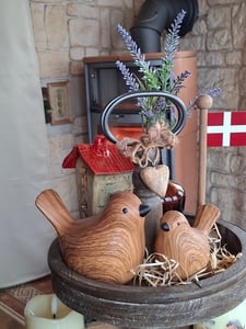 Oiseaux décoratifs en céramique, 2 pièces Photo du client 1