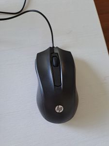 HP Kabelgebundene Maus 100, Beidhändig, Optisch, USB Typ-A, 1600 DPI, Schwarz Kunden-Foto 1
