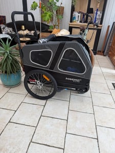 Doggyhut S-Line XXL remorque pour chien & buggy pour chien avec suspension 2 en 1 remorque de vélo pour chien Jogger à suspension jusqu'à 45 kg Photo du client 12