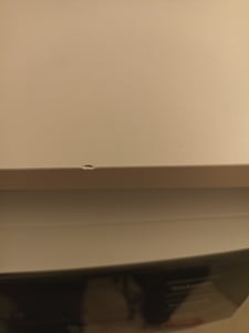 PLATAN ROOM Waschmaschinenschrank 210 cm hoch Badezimmerschrank mit 3 Regalen Überbauschrank für Waschmaschine und Wäschetrockner Lehm Grau Kunden-Foto 6