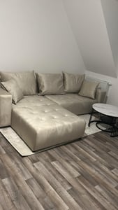 FurMeb24 ECKSOFA Gabo-L form mit Schlaffunktion und Bettkasten 280 x 188 x 85 cm GRN monolith 37 Kunden-Foto 3
