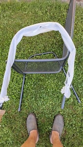greemotion Gartenmöbel-Set Toulouse II 7-teilig grau Metall mit Tisch Stapelstühlen und Klappsesseln Kunden-Foto 2