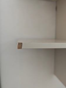 Scaffale da parete in legno 55 x 55 cm sospeso con 6 ripiani - bianco - Scaffale sospeso con design a cubo con rivestimento in melamina Foto del cliente 3