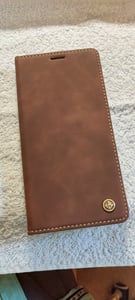 Handy Hülle für Samsung Galaxy A52 / A52 5G / A52s 5G Klapphülle Bookcase Flip Cover Handy Tasche Etui Farbe: Dunkelbraun Kunden-Foto 1