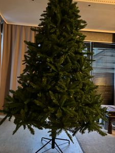 COSTWAY Albero di Natale artificiale da 180 cm, albero di Natale con supporto in metallo, albero di Natale con aghi in PVC, albero di Natale artificiale con sistema pieghevole, verde Foto del cliente 2