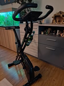 Neu Tretmann Hometrainer fahrrad Klappbar Set-extra bequem & leise- [RelaxFoam] bis 150KG Belastbar Ergometer Kunden-Foto 3