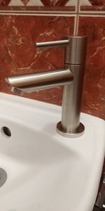 Kaltwasserhahn Bad Gäste-WC, 304 Edelstahl bleifrei, M16 Perlator Wassersparend mit Ersatzperlator, Cecipa, Badarmatur, Waschtischarmatur Schwarz Kunden-Foto 9