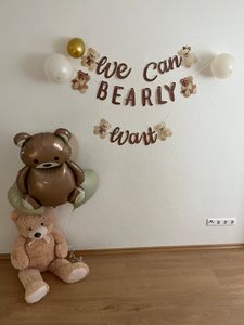 XXL Teddy Bär hellbraun 100 cm groß Kuscheltier Teddybär Kunden-Foto 3
