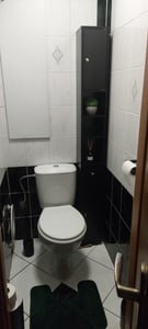 COSTWAY Schlanker Badezimmerschrank, freistehender Hochschrank mit 2 Türen, 1 Schublade und 5 verstellbaren Regalen Kunden-Foto 1