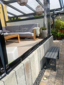 Rasenkante Metall 100 x 15 cm 20m Beeteinfassung Mähkante Verzinkt Wegbegrenzung Beetumrandung Palisade Silber Kunden-Foto 2