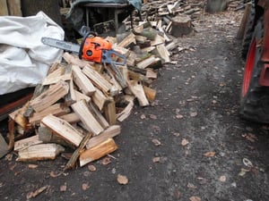 KRAFT&DELE | Benzin Kettensäge 5,7 PS +2 Schwert 16"/18" 2 Ketten + Ersatzstarter | Motorkettensäge Motorsäge Gartensäge Kunden-Foto 6