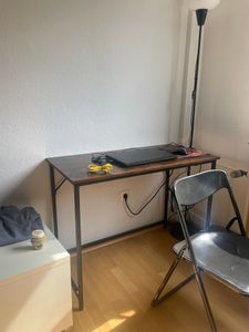 VASAGLE Schreibtisc Computertisch schmaler Bürotisch 135 x 60 x 75cm vintage Kunden-Foto 12