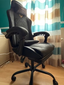 SONGMICS Gaming-Stuhl, Bürostuhl, Schreibtischstuhl, ergonomischer Gaming-Sessel Kunden-Foto 1