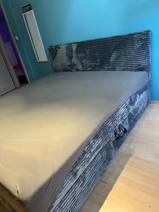 Masseno Boxspringbett ARION 160x200 cm Komplett-Set mit Bonell Matratze und Topper, Polsterbett mit Bettkästen -Braun, KRONOS 06 Kunden-Foto 2