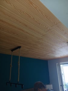 20 m² | 120 Stück Deckenpaneele aus XPS-Hartschaum – Betonoptik | Leichte Paneele für Wand- & Deckenverkleidung | DECCART Kunden-Foto 1