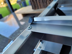 Drabest | Aluminium Haushaltsleiter - 2x6 Stufen - Zweiseitig Klappbar - Rutschfeste Stufen -Tragkraft 125 kg - Höhe 1,33 m Kunden-Foto 1
