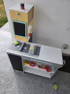 Tanner der kleine Kaufmann Supermarkt aus Holz, mit Miniatur Lebensmitteln Foto del cliente 1