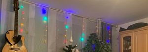 2 stuks sneeuwvlok lichtketting, 94 LED's, lichtgordijn, koud wit, voor binnen, 8 modi, IP44, decoratie voor Kerstmis, ramen, balkon, tuin, feest Klantenfoto 1