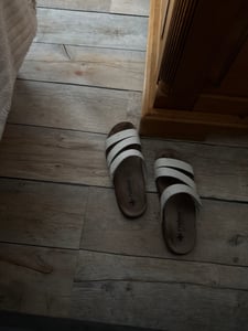 Scarpe da donna Rieker, modello sandalo, colore bianco, ideali per il tempo libero Foto del cliente 1