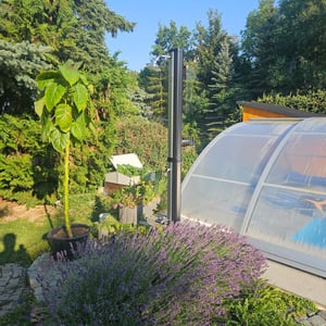 40L Solardusche CARIBIC LUXURY Pooldusche Außendusche Gartendusche Solar Dusche Kunden-Foto 2