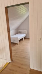 Flieks Massivholzbett Klassisches Bett 90x200cm mit Lattenrost und 2 Schubladen, Jugendbett Einzelbett Gästebett weiß Kunden-Foto 2