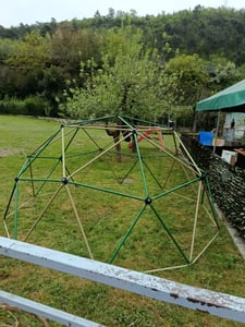 Kletterkuppel für Kinder, Outdoor, Klettergerüst Garten bis 350 kg, Kletterleiter 3 m Durchmesser Kunden-Foto 3