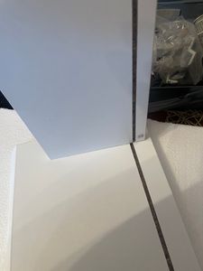 WOLTU Schminktisch mit LED-Beleuchtung, einstellbare Helligkeit, Weiß Kunden-Foto 4