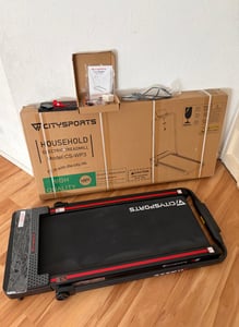 CITYSPORTS Laufband Elektrisch Leises Laufband Jogging-Laufmaschine 1-12km/h LCD Display Lauftraining für Profi und Einsteiger Kunden-Foto 6