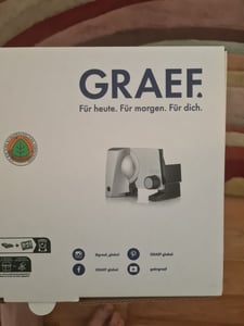 Graef S 10002, Elektrický, 2 cm, Čierna, Hliník, 17 cm, 170 W Fotografia od zákazníka č. 1