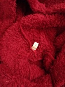 Eleganter Damen Hoodie mit Teddyfleece – Kuscheliger Plüsch Pullover mit Ohren und Kapuze, Einfarbig und Warm für Frauen Kunden-Foto 1