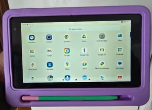Kinder-Tablet 7 Zoll, 24 GB (2+21 erweiterbar) RAM 128 GB ROM, Android 16, WiFi Bluetooth,  Lernsoftware installiert, mit stoßfester Hülle Kunden-Foto 6