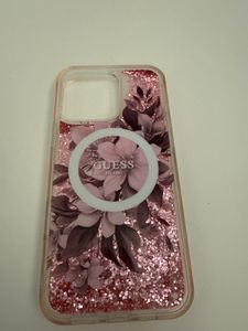 Guess GUHMP16XLFMWTP Apple iPhone 16 Pro Max hardcase Liquid Glitter Flower MagSafe pink Fotografie od zákazníka č. 1