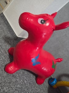 Aufblasbares Springendes Eselspferd - Springpferd Kunden-Foto 1