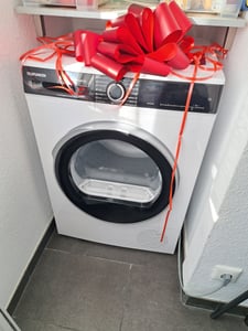 Schleife mit Kordelzug für Geschenke, Dekoration, Ornament, Rot, Geburtstag, Hochzeit, 30 cm Kunden-Foto 1
