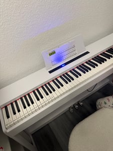 Digitálne elektrické klavír FCH s 88 klávesmi, kladivkovým mechanizmom a 128 rytmami, biele Fotografia od zákazníka č. 2