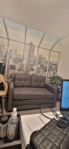 FCH Ecksofa, Schlafsofa Ausziehbares Schlafsofa Sofa mit schlaffunktion, Schlafcouch zum Wohnzimmer, 136x75x86cm Kunden-Foto 1