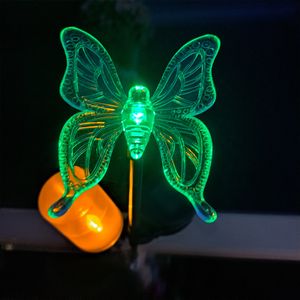 4er Set LED Solar Erdspieß mit Farbwechsel (Schmetterling, Libelle, Blume, Kolibri) Solarleuchte Dekoleuchte Solar-Figur Kunden-Foto 1