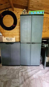 Keter Kunststoffschrank Quadra 166 x 68 x 39 und 83 x 68 x 39 cm Kunden-Foto 1